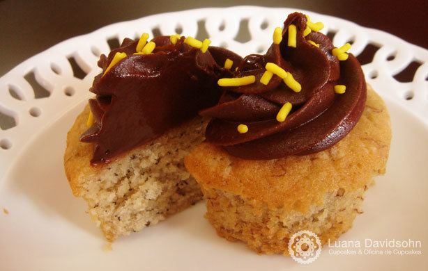 Cupcake de banana | Confeitaria da Luana