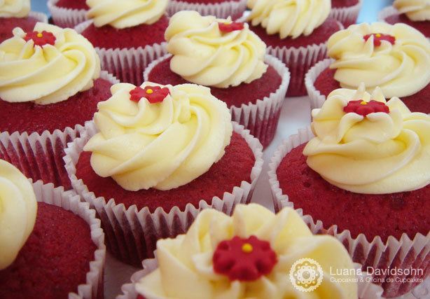 Cupcake Veludo Vermelho