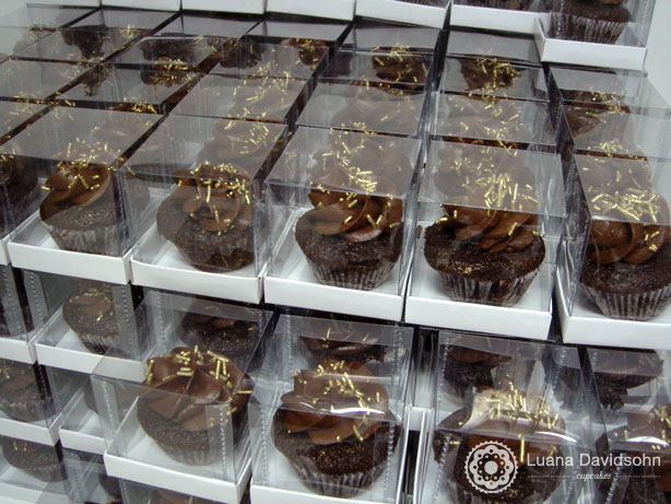 Cupcake para Casamento Dourado | Confeitaria da Luana
