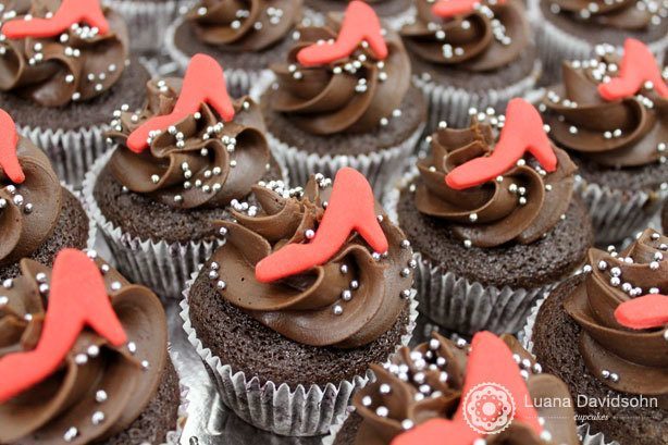 Cupcakes Dia da Mulher Sapatos | Confeitaria da Luana