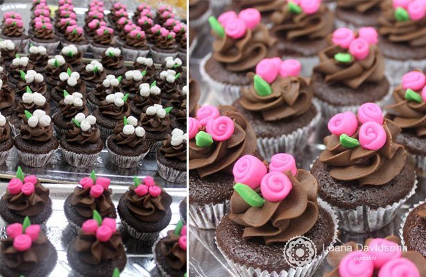 Cupcake Debutante Flores | Confeitaria da Luana