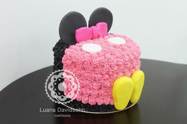 Bolo Decorado da Minnie | Confeitaria da Luana