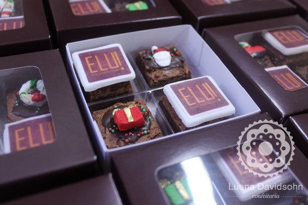 Brownies para Presente Natal | Confeitaria da Luana