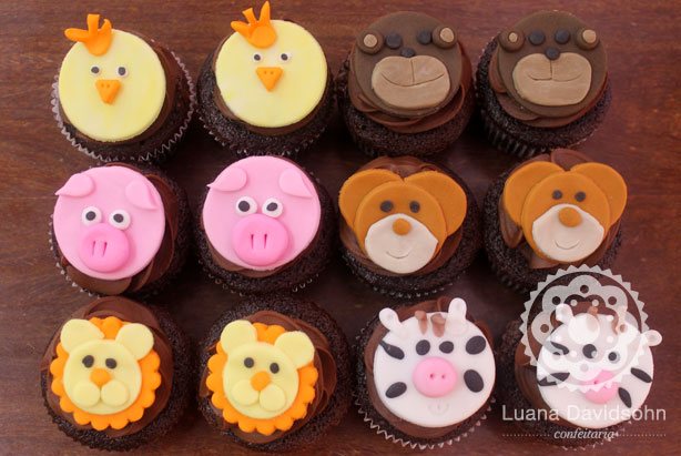Cupcakes de Bichinhos | Confeitaria da Luana