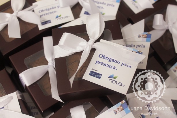 Brownie Obrigada pela Presença | Confeitaria da Luana