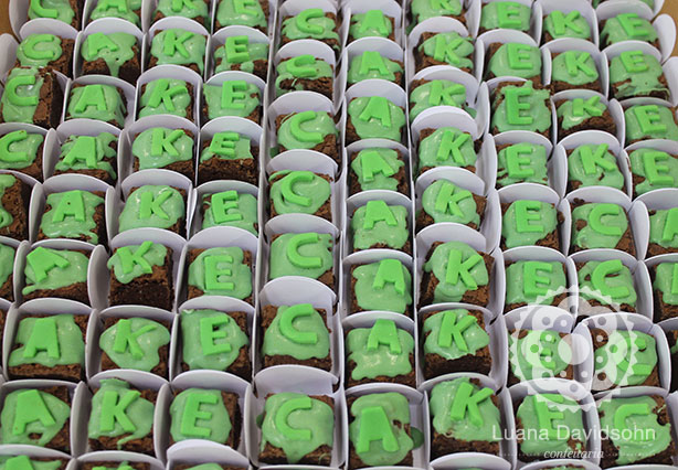Mini Brownies: Evento CAKE | Confeitaria da Luana