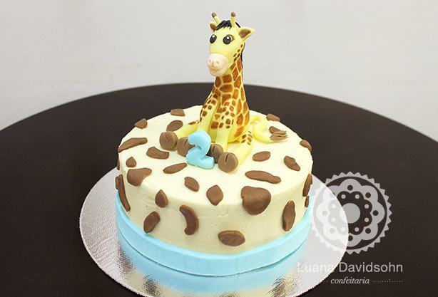 Bolo de Girafa para 2 anos | Confeitaria da Luana