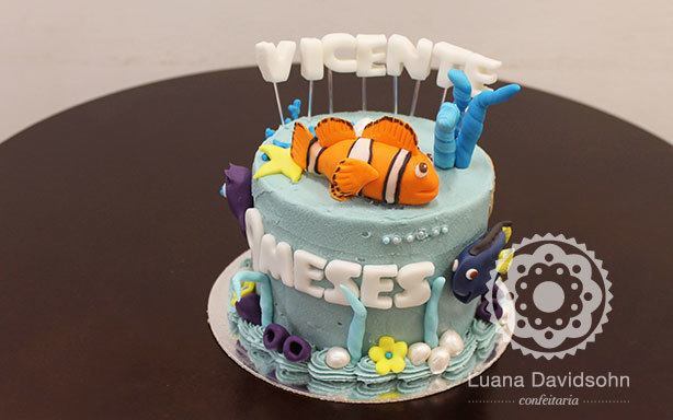 Bolo do Nemo no Fundo do Mar | Confeitaria da Luana