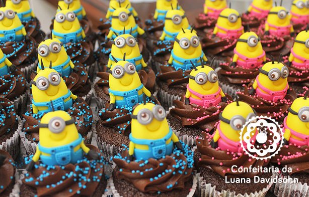 Cupcake de Minions | Confeitaria da Luana