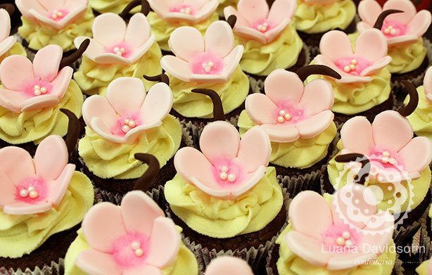 Cupcakes Flor de Cerejeira