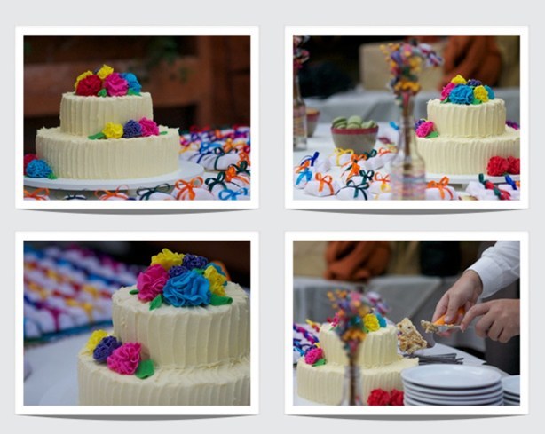 Fotos do bolo de casamento