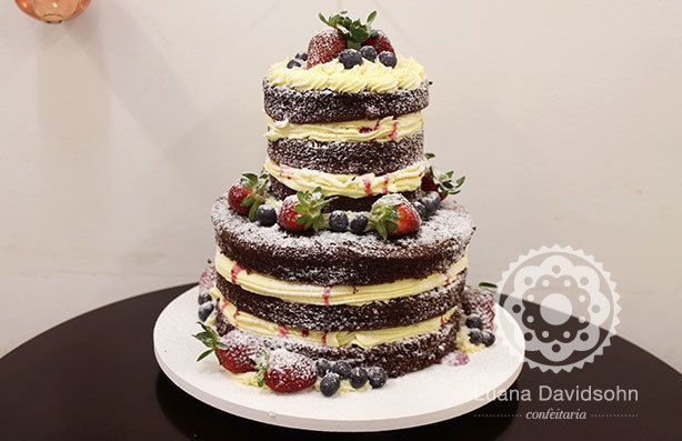 Naked Cake de Chocolate