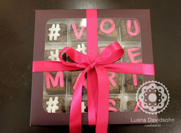 Brownies Presente para Cliente | Confeitaria da Luana