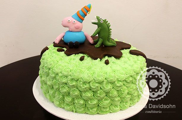 Bolo do George da Peppa Pig | Confeitaria da Luana