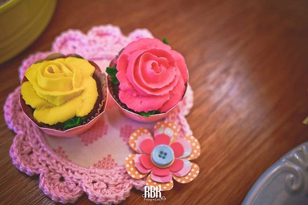 Cupcake e Tortinha Rapunzel | Confeitaria da Luana