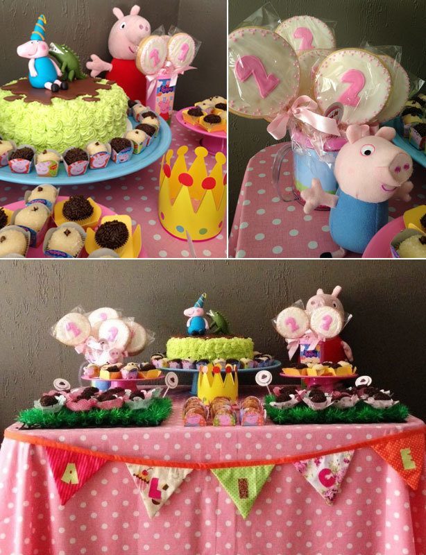 Mesa de Doces Peppa Pig George | Confeitaria da Luana