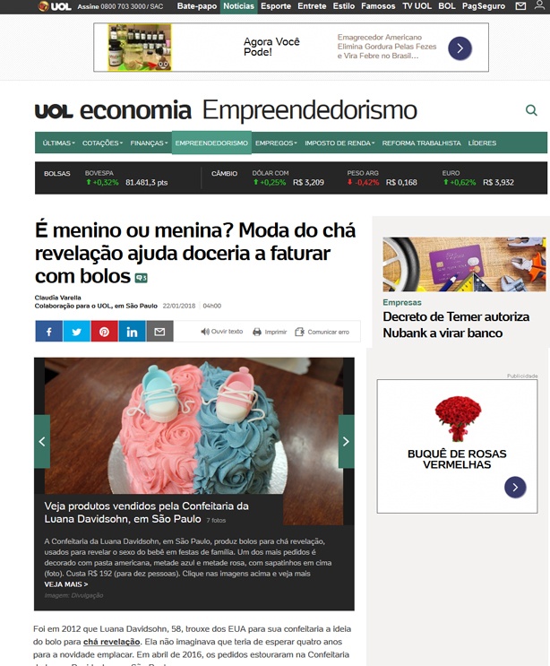 Confeitaria da Luana UOL Economia | Confeitaria da Luana