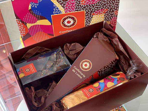 Presente Ouro: 3 Doces Sortidos | Confeitaria da Luana