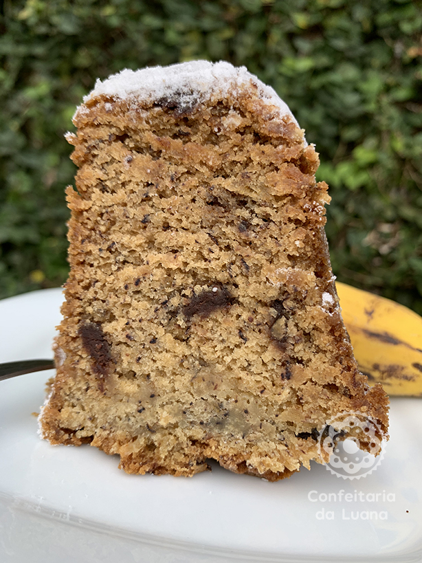 Bolo de Banana Choc Chip